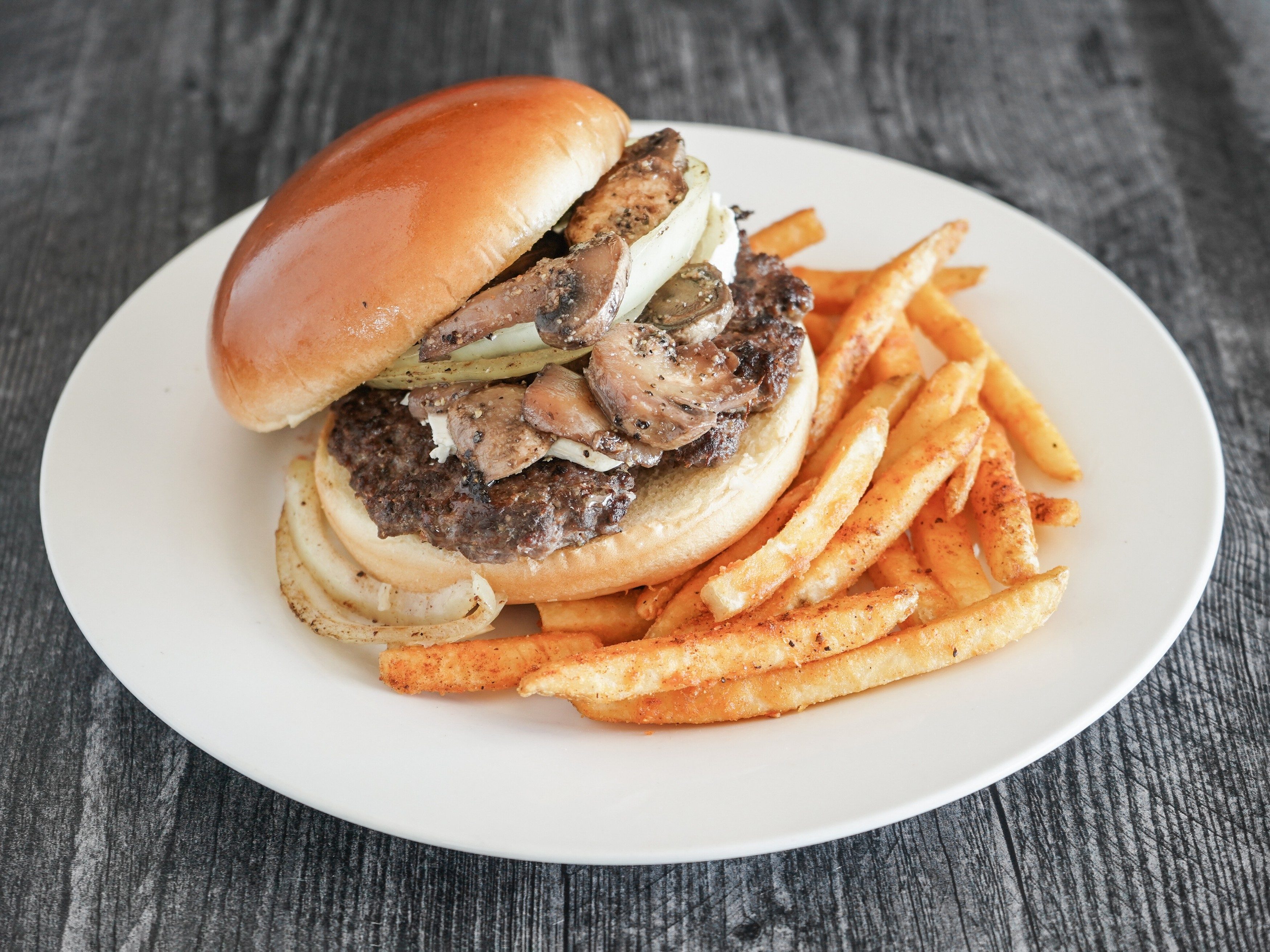 Grilled Mushroom Burger.