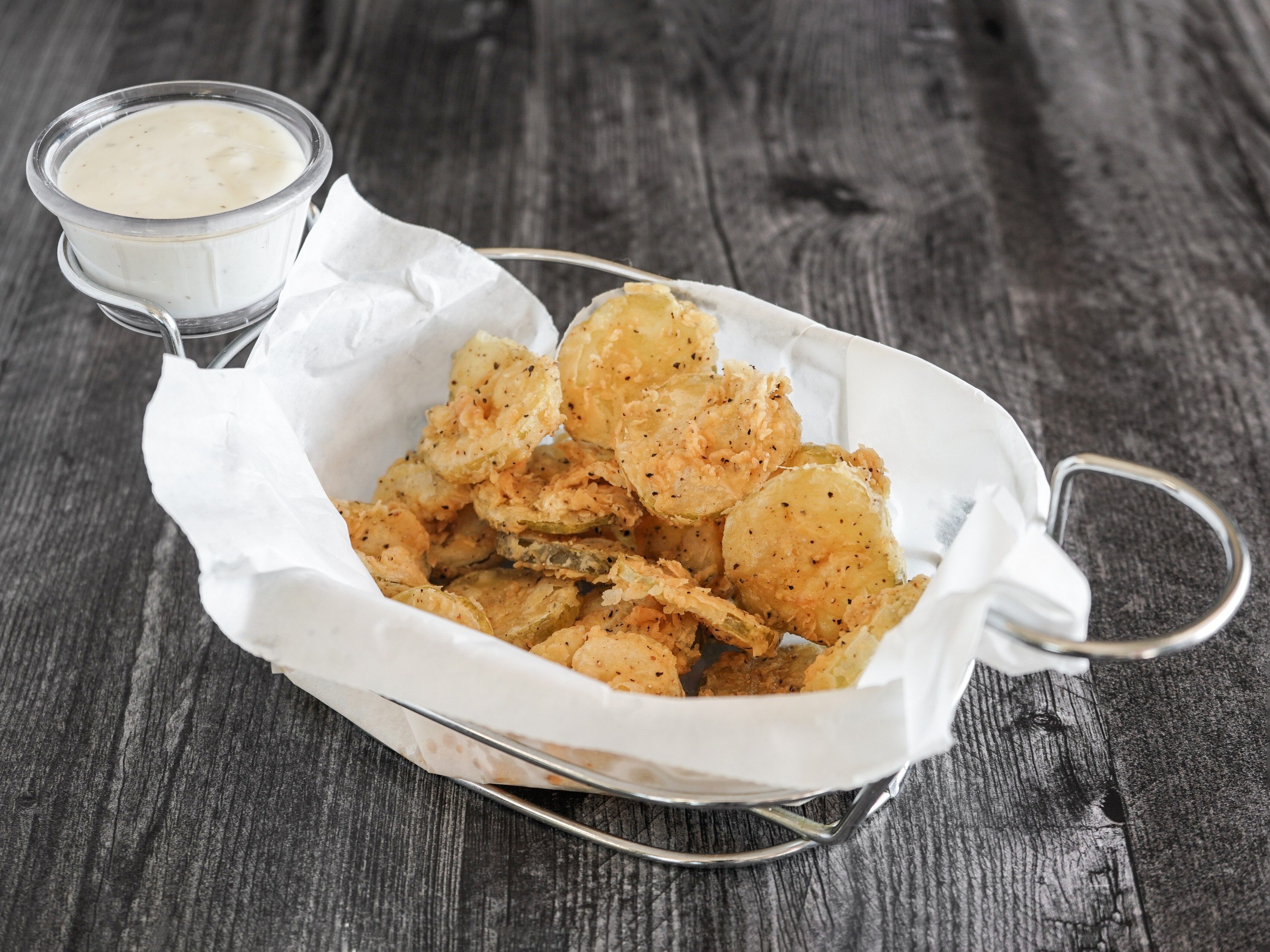 Fried Pickles with Ranch.